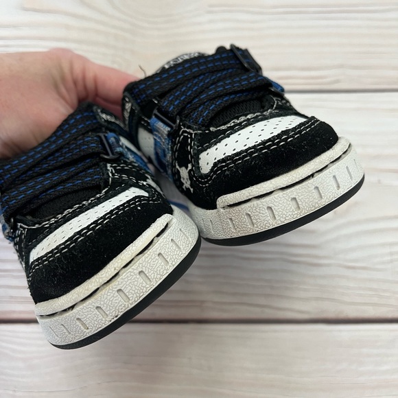Skechers Baby Boy SKX Blue Black White Sneakers Size 5 - Picture 8 of 8